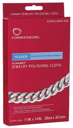 Connoisseurs Silver Jewelry Polishing Cloth