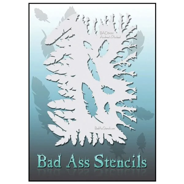 Bad Ass Stencils - Plucked 1 Bad Ass Stencils - Plucked