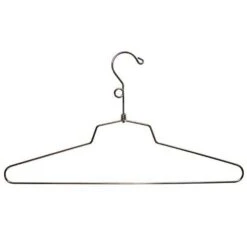 Chrome Dress Hanger With Salesman Loop - 16"