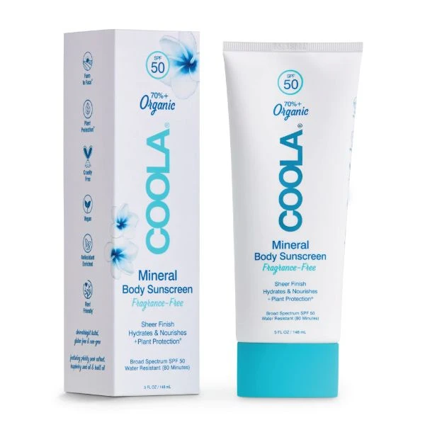 Coola Mineral Body Organic Sunscreen Lotion SPF 50 -5 Oz. - Fragrance-Free 1 Coola Mineral Body Organic Sunscreen Lotion SPF 50 -5 Oz. - Fragrance-Free