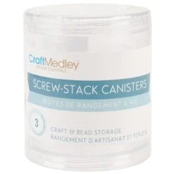 Craft Medley Screw Stack Canister - 3 Stack 2.75 X 1
