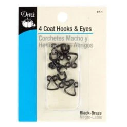 Dritz Coat Hooks And Eyes - 4 Sets