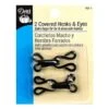 Dritz Covered Large Hooks And Eyes - 2 Sets - Black
