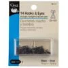 Dritz Hooks & Eyes Size 1 - 14 Sets
