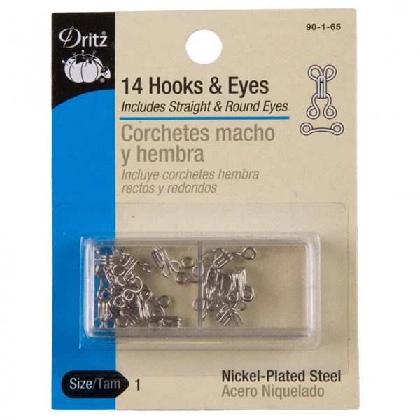 Dritz Hooks & Eyes Size 1 - 14 Sets 2 Dritz Hooks & Eyes Size 1 - 14 Sets - Image 2
