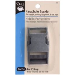 Dritz Parachute Buckle For 1" Strap - Antique Silver