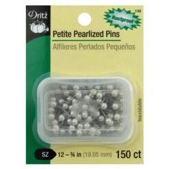Dritz Petit Pearlized Pins 3/4" Size 12 - 150 Ct.