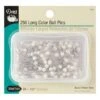 Dritz Quilter's White Ball Head Straight Pins-Size 1 1/2" Long - 250ct.