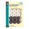 Dritz Reusable Pre-Wound Bobbins Class 15 (6 Black / 6 White)