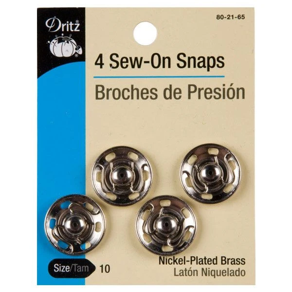 Dritz Sew On Snaps-size 10 - 4 Ct 2 Dritz Sew On Snaps-size 10 - 4 Ct - Image 2