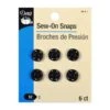 Dritz Sew On Snaps-Size 2 - 6 Ct