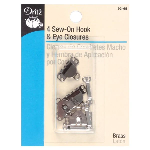 Dritz Skirt Hooks And Eyes 5/8" - 4 Sets 1 Dritz Skirt Hooks And Eyes 5/8" - 4 Sets