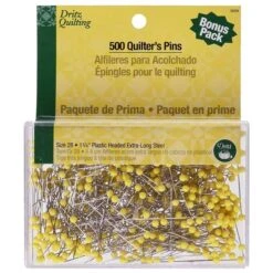 Dritz Yellow Ball Head Pins Size 28 1 3/4" Long -500 Ct.