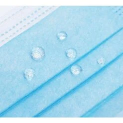 Face Mask Non-Medical Blue Disposable 3 Layers Folded - 50 Ct. Box