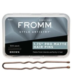 Fromm Pro Matte Hair Pins - Brown -Best Household Items fromm hairpin 1 75 300 brown f5265