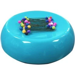 Grabbit Magnetic Pin Cushion -Best Household Items grabbit magnetic pin cushion teal