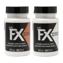 Plaid FX Flexible Acrylic Paint-3 Oz. - High Voltage Glitter