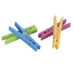 Household Essentials Plastic Clothespins - Multi-Colored