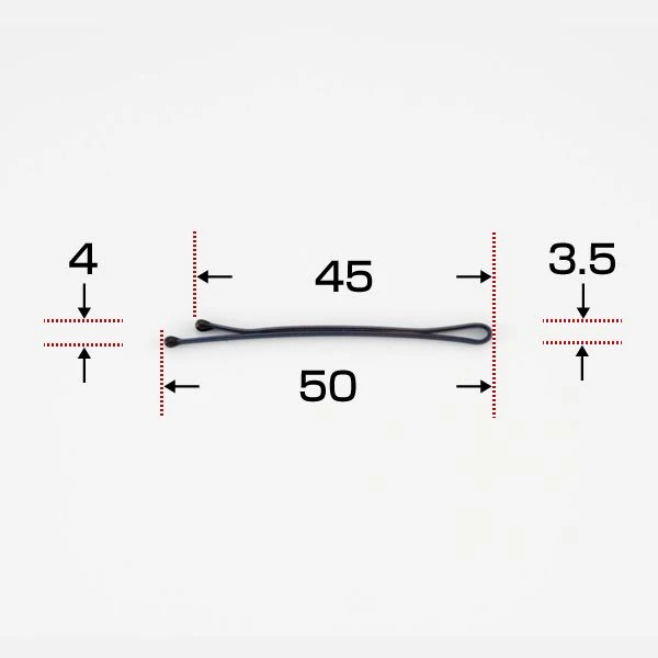 Nishida Hair Pin -K Blue Box 50mm (w/Tip) 2 Nishida Hair Pin -K Blue Box 50mm (w/Tip) - Image 2