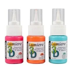 Jacquard Lumiere 3D Dimensional Metallic Paint & Adhesive - 1 Oz