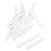 Collar Stays-Plastic White-asst Sizes-Bag Of 200