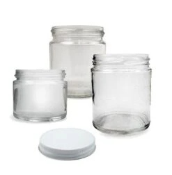 Clear Glass Jars W/ Lid