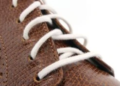 Round Dress Shoe Laces (Color: White)