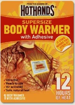 HotHands Supersize Body Warmer With Adhesive