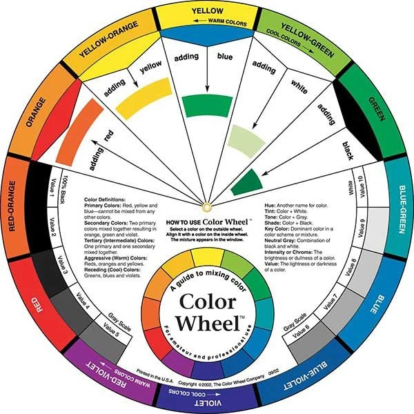 Color Wheel 9.25" Two Sided