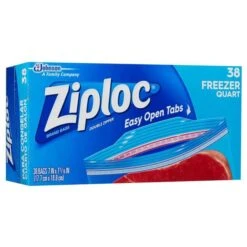 Ziploc Freezer Bag - 1Qt. / 38 Count