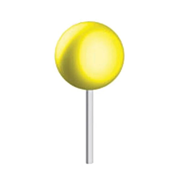 IBC Yellow Ball Head Straight Pins - 1 3/4" .60 Mm Diameter - 250 Ct. 1 IBC Yellow Ball Head Straight Pins - 1 3/4" .60 Mm Diameter - 250 Ct.