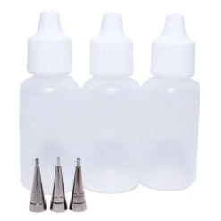 Jacquard 1/2 Oz. Dispenser Bottle W/.5mm , .7mm And .9mm Tips (set Of 3)