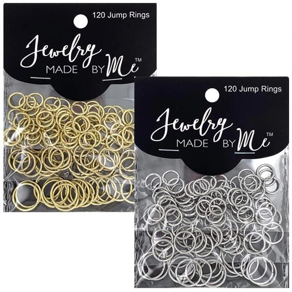 Jewelry Made By Me - Jump Rings - 3 Assorted Sizes 8mm, 10mm, 12mm - 120 Pc 1 Jewelry Made By Me - Jump Rings - 3 Assorted Sizes 8mm, 10mm, 12mm - 120 Pc