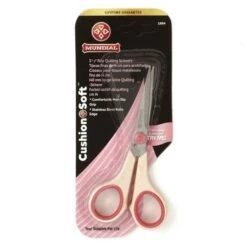 Mundial 5.5" Cushion Soft Ambidextrous Fine Quilting Shears W/Double Knife Edge Blade