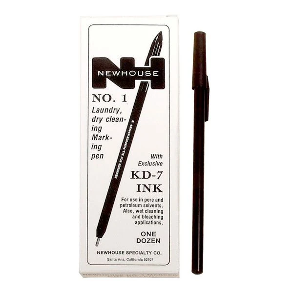 Newhouse KD-7 Ink Laundry Pen - Black 1 Newhouse KD-7 Ink Laundry Pen - Black