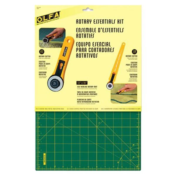 Olfa 12"x18" Rotary Essentials Kit 1 Olfa 12"x18" Rotary Essentials Kit