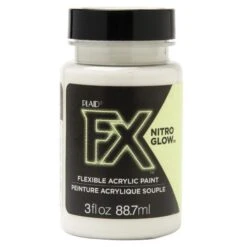 Plaid FX Flexible Acrylic Paint-3 Oz. - Glow In The Dark