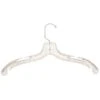 Plastic Dress Hanger - Clear - 17"