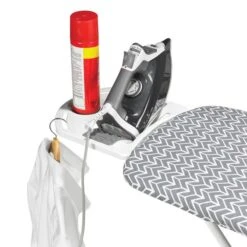 Polder Deluxe Ironing Station 48 X 16.5 W/ Adjustable Height To 38" W/ Iron Rest -Best Household Items polder deluxe ironing station ib 4814 436 3