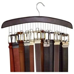 Richards Homewares Hanging Belt Holder - Walnut