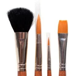 Royal Brush Gold Taklon 4 Pc. 1 3/4" Mop, 10 Rnd, 2 Lnr, 1/2" Glz