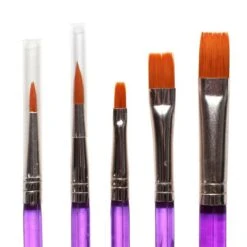 Royal Brush Gold Taklon 5 Pc. 0,3 Rnd, 2,6,10 Shader
