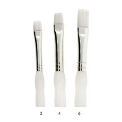Royal Brush Soft-Grip White Taklon Bright Brush