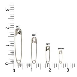 Deluxe Defender Silver Safety Pins