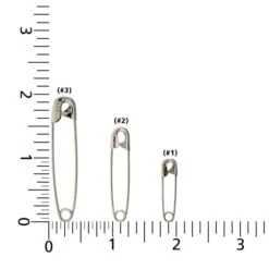 Standard Silver Safety Pins - 10 Gross Box