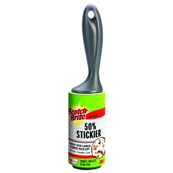 Scotch Brite 50% Stickier Lint Roller - 48 Sheets 1 Scotch Brite 50% Stickier Lint Roller - 48 Sheets