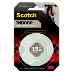Scotch Double-Sided Foam Mounting Tape 1/2" X 75"