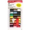 Singer 24-Assorted Mini 10 Yd Spools Of Polyester Thread
