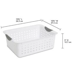 Sterilite Basket Ultra-White - 13L X 10W X 5H