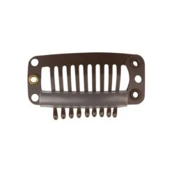 Take Two Products Toupee Clip Matte 12 Ct. - Brown